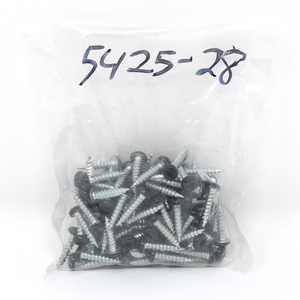 #6 x 5/8 Pan Socket Soffit Screw Type S, Painted Black (100/Bag)