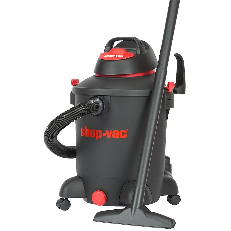 Wet/Dry Vacuum, 10 gal Vacuum, 70 cfm Air, Cartridge, Dry, Foam Sleeve Filter, 5.5 hp, 120 VAC