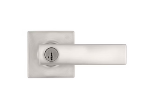 Breton Lever Entry, Satin Nickel