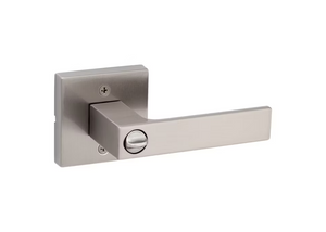 Singapore Lever - Keyed, Satin Nickel