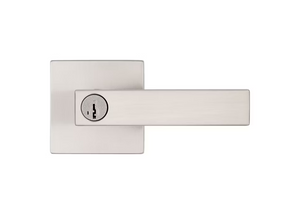 Singapore Lever - Keyed, Satin Nickel