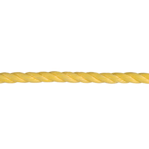 5/16" Twisted Polypropylene Rope, Yellow