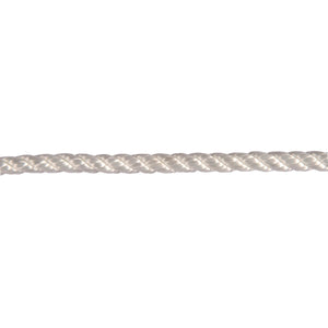 1/4"x50' Twisted Nylon Rope, White