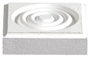 5/8"x2-3/8" Square MDF Primed Corner Block