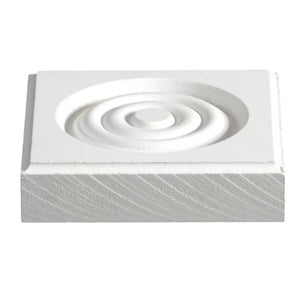 7/8"x3-3/4" Square MDF Primed Corner Block