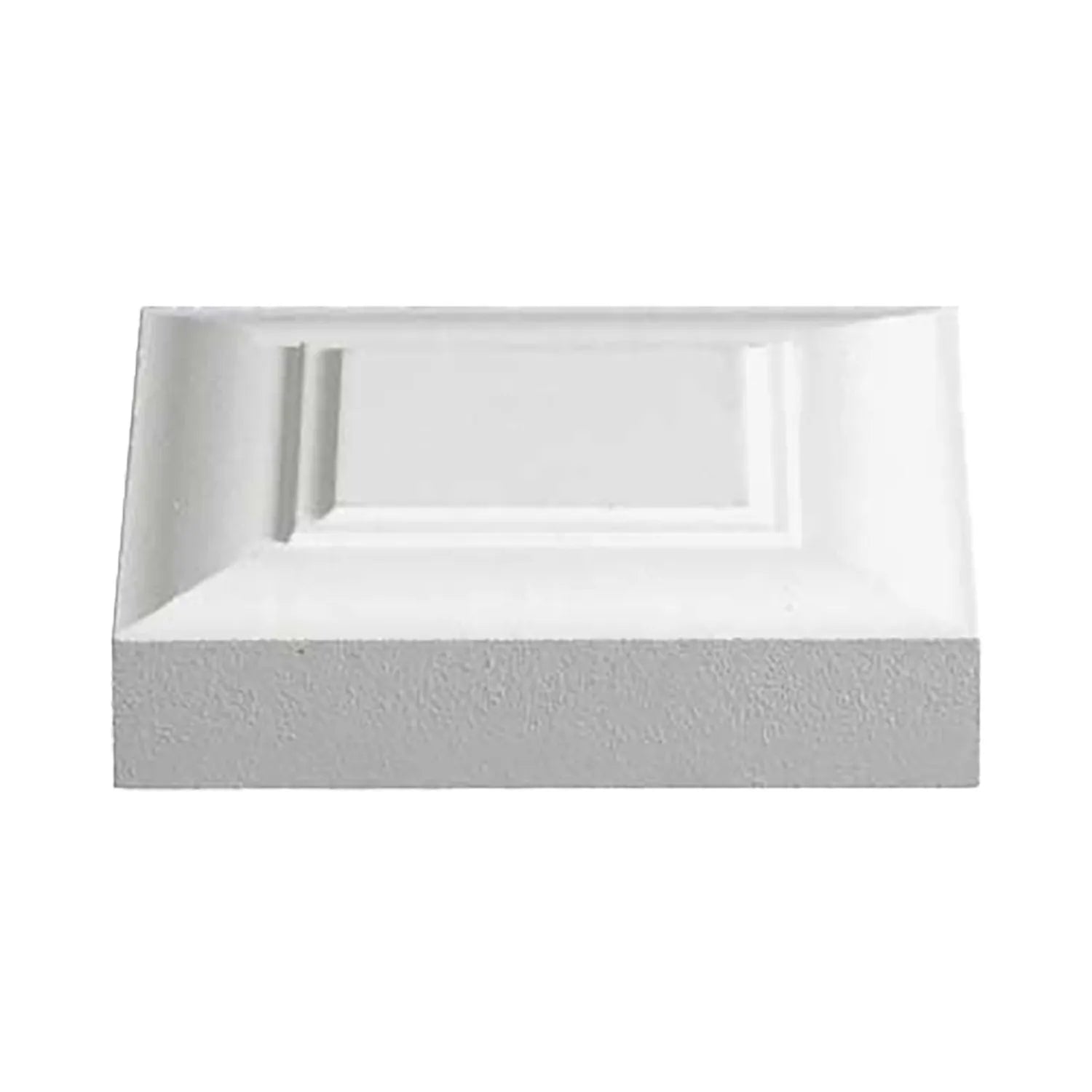 1" x 4-1/8" Square Medium Density Fibreboard Primed Victorian Corner Block Moulding