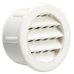 Duraflo Mini Louvers Vent Plastic, White