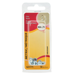 M4 .70 Hex Nut (16/Pack)