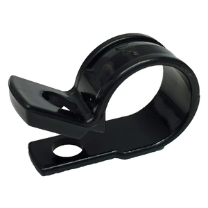 1/2" Plastic Cable Clamp, Black