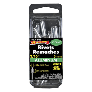 3/16"x1/2" Long Aluminum Rivet (12/BX)