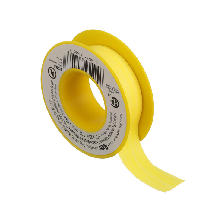 1/2" Gas Line PTFE Tape, Yellow