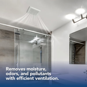 Broan-NuTone®  50 CFM Louvered Grille, Energy Star Fan, 2.0 Sones Broan Bathroom Fan