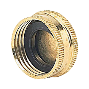 Brass Hose Cap w/ Washer