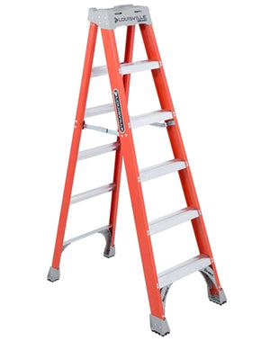 Lite 6-Feet Fiberglass Stepladder Grade 1A(300 lbs)