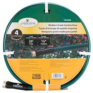 5/8"x25' Medium Duty 4Ply Garden Hose