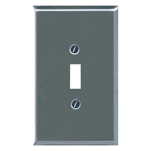 1 Gang Toggle Wall Plate, Chrome