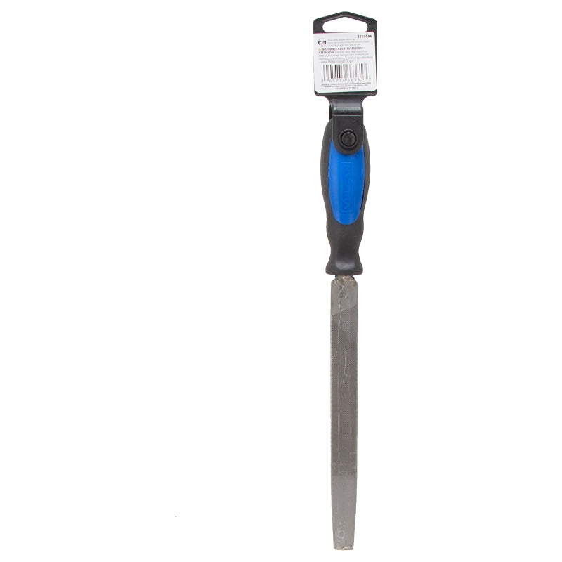 8" Half Round File w/ Rubber Grip