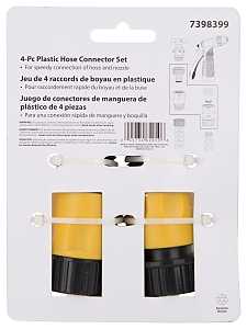 Male and Female Plastic Hose Connector Set