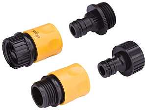 Male and Female Plastic Hose Connector Set