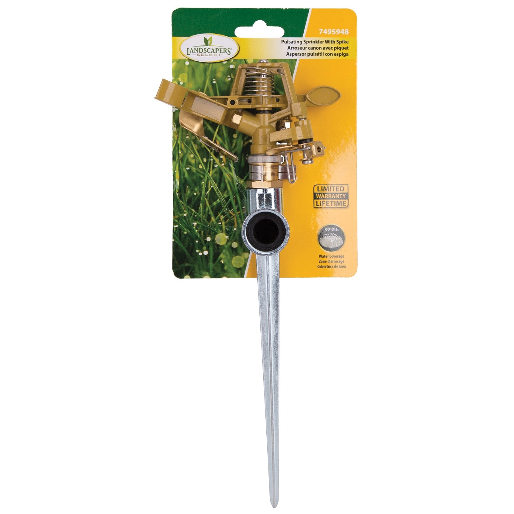 Pulsating Sprinkler with Spike