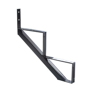 2 Step Steel Stair Frame, Black