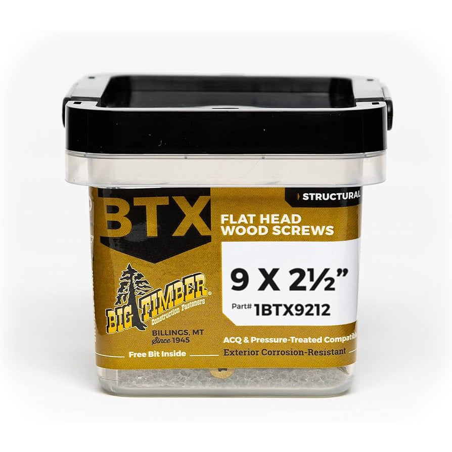 1# Bucket 9 x 2-1/2" Bronze Robertson® Flat Head (96/Bucket)