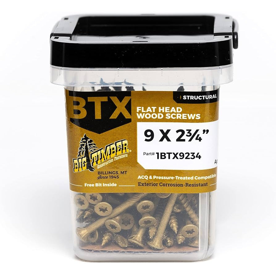 1# Bucket 9 x 2-3/4" Bronze Robertson® Flat Head (90/Bucket)