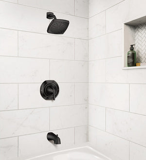 Lindor Posi-Temp® tub/shower, Matte Black