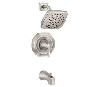 Lindor Posi-Temp® Tub/Shower, Spot Resist Brushed Nickel