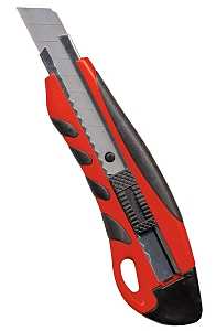 18mm Heavy Duty Utility Knife, Red