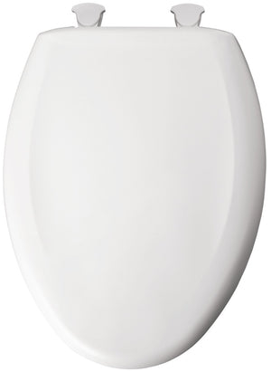 TOILET SEAT ELONG PLSTC WHITE