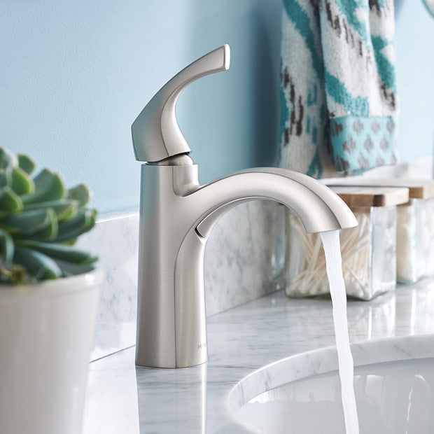 Lindor One-Handle High Arc Bathroom Faucet, Brushed Nickel