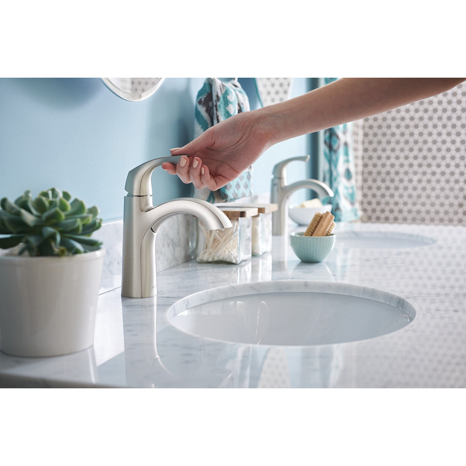 Lindor One-Handle High Arc Bathroom Faucet, Brushed Nickel