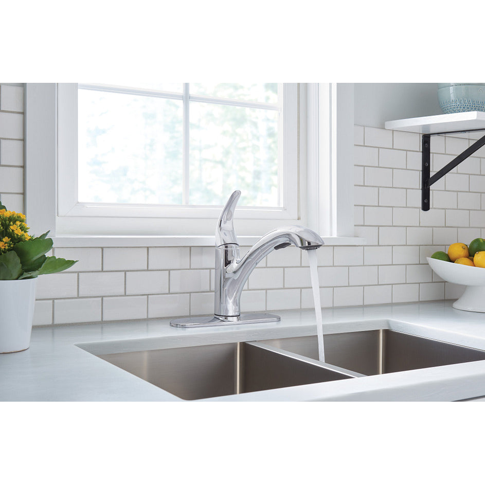 Medina One-Handle Pullout Kitchen Faucet, Chrome