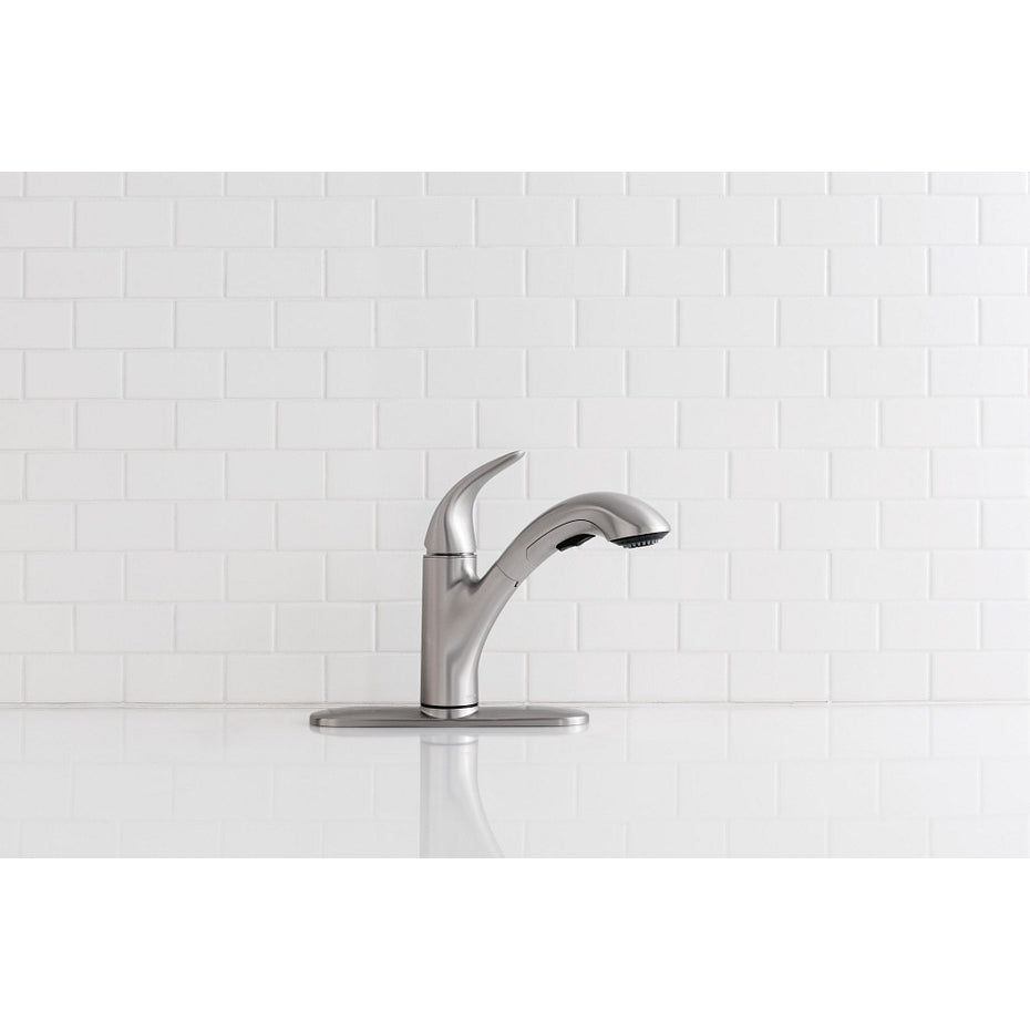Medina One-Handle Pullout Kitchen Faucet, Chrome