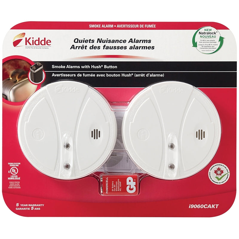 Kidde Battery Powered Smoke Alarm (2 Pack)