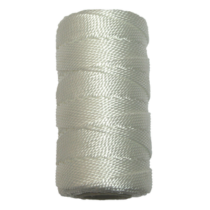 #18x500' Twisted Nylon Mason Twine, White