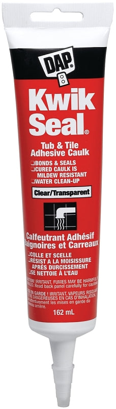 Kwik Seal Kitchen & Bath Adhesive Caulk, White 162ML