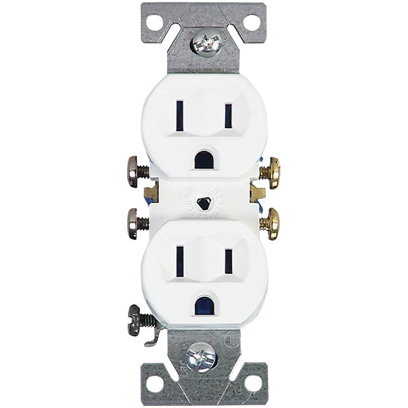 270W Standard Duplex Receptacle, White