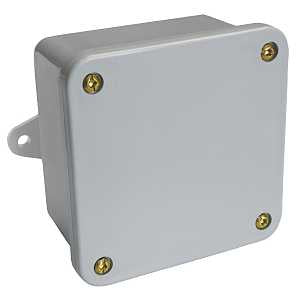 4"x4"x2" PVC Conduit Junction Box, Grey