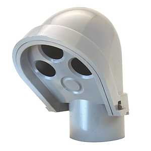 1-1/4" PVC Conduit Entrance Cap Fitting, Grey