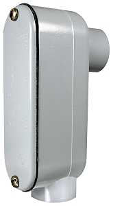 1/2" PVC Conduit LB Access Fitting, Grey