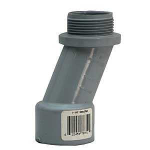 1-1/4" PVC Conduit Meter Offset, Grey