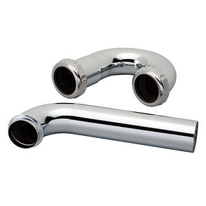 1-1/4" Pipe Trap, Polished Chrome