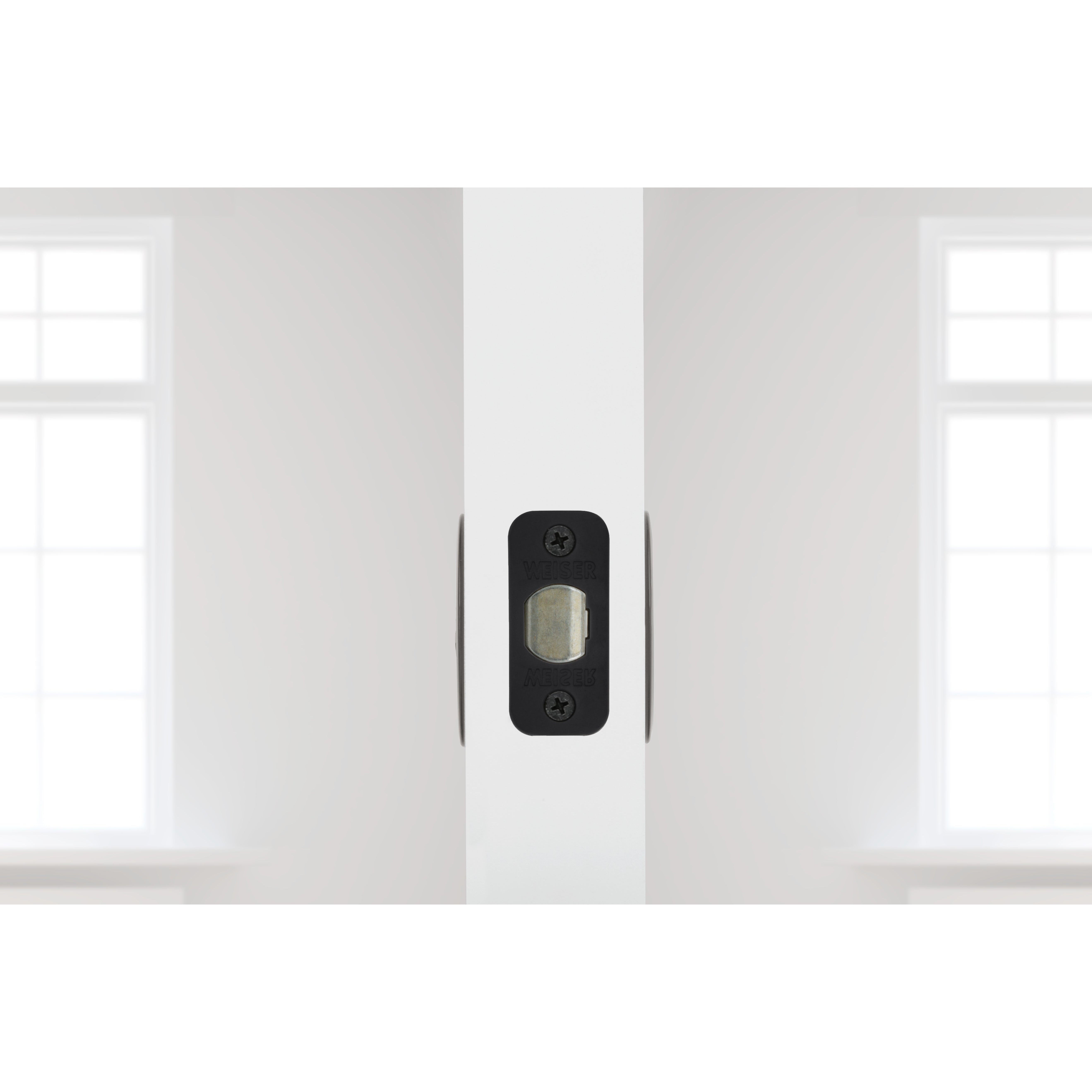 Contemporary Pocket Door Lock- Passage, Black Weiser Pocket Door Lock