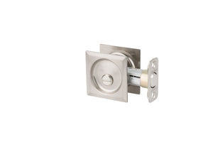 Contemporary Pocket Door Lock- Privacy, Satin Nickel Weiser Pocket Door Lock