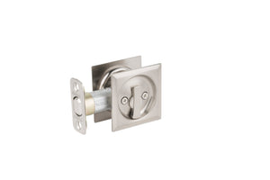 Contemporary Pocket Door Lock- Privacy, Satin Nickel Weiser Pocket Door Lock