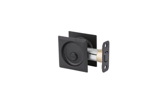 Contemporary Pocket Door Lock- Privacy, Black Weiser Pocket Door Lock