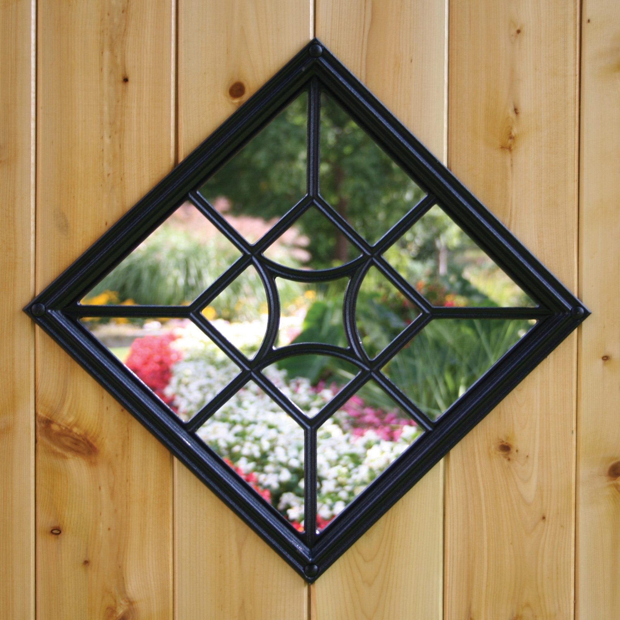 15"x15" Square/Diamond Black Cast Aluminum Fence & Gate Insert
