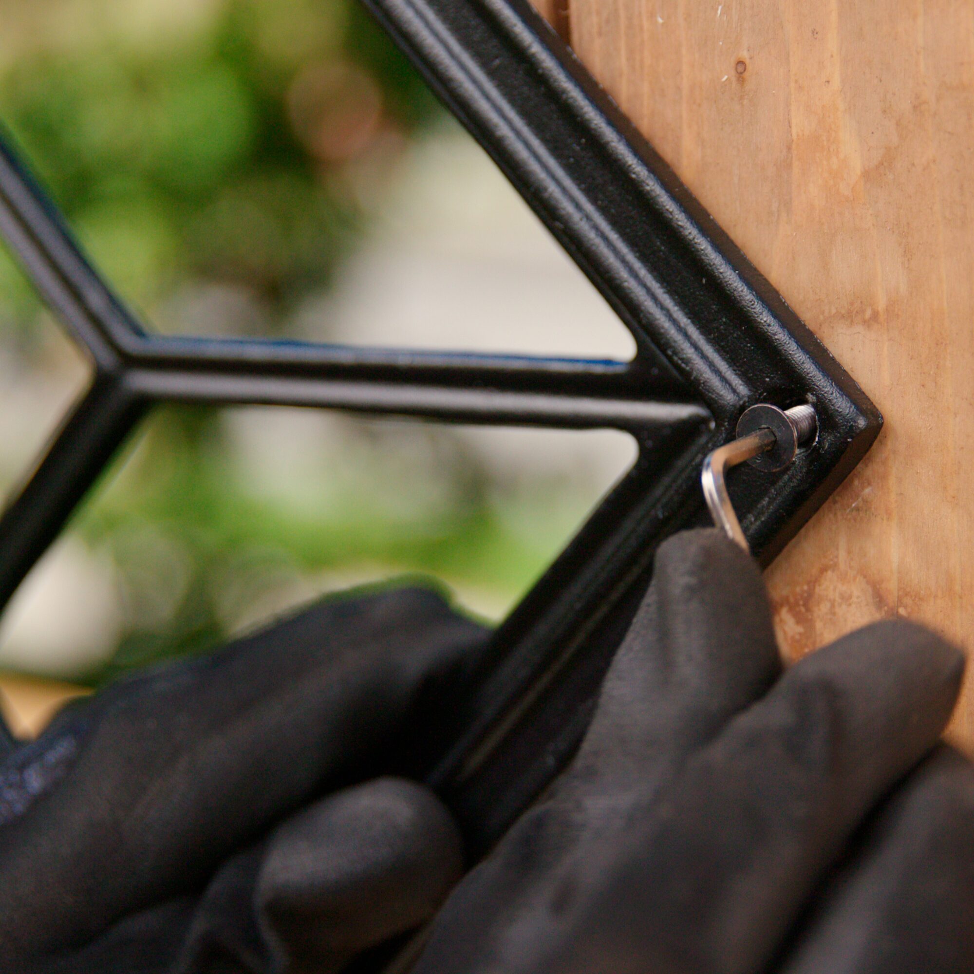 15"x15" Square/Diamond Black Cast Aluminum Fence & Gate Insert